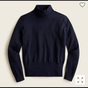 J.crew mockneck silk-blend sweater with ribbed trim NWT